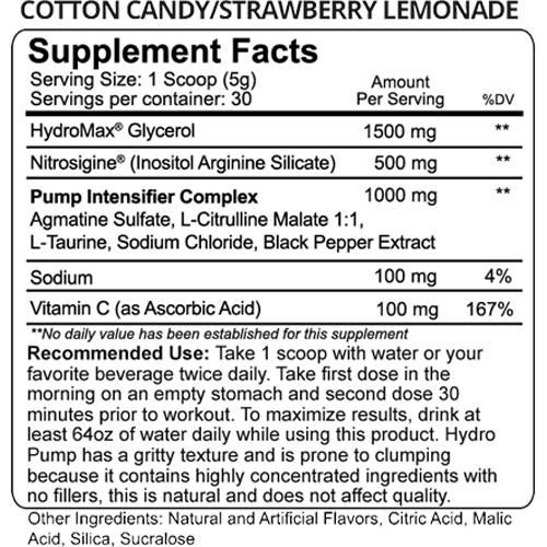 Hydro Pump label