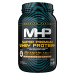 MHP premium whey protein bottle