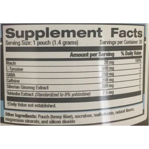 Samson Labs PRE-Chaw label