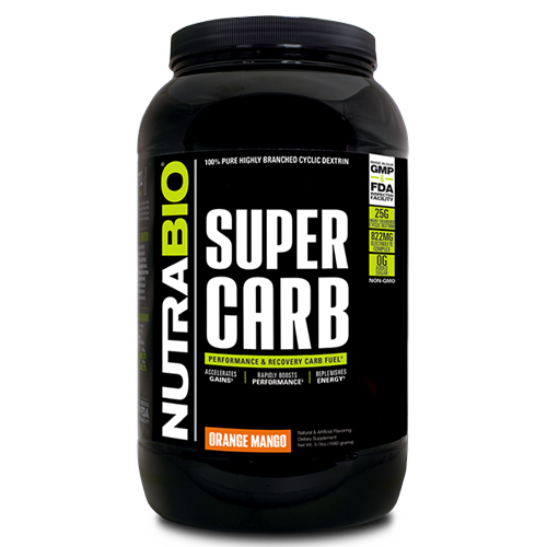 super-carb NutraBio Super Carb container