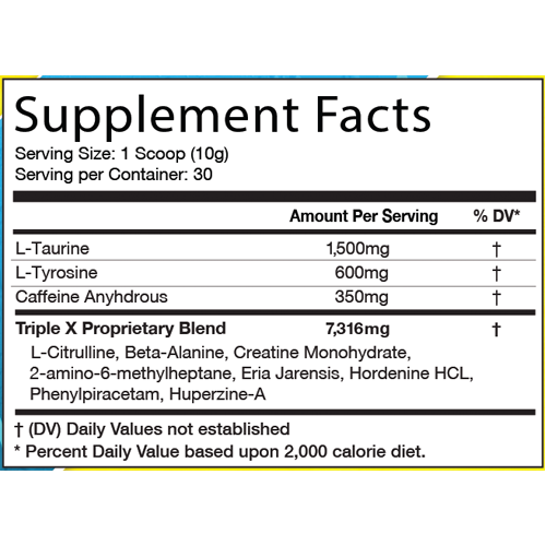 Gold Star Performance Products Triple X label