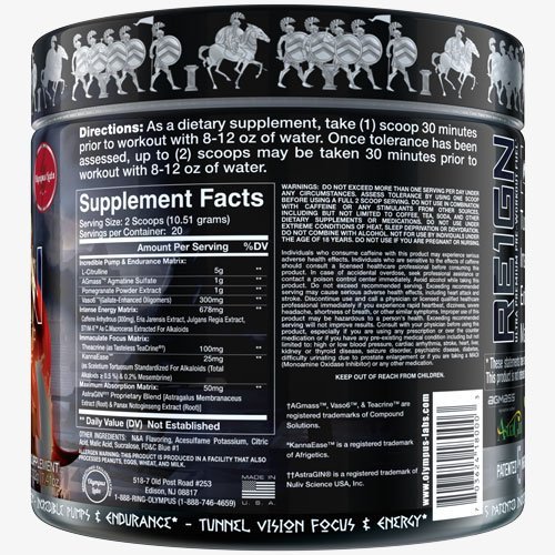 Olympus Labs Re1gn label