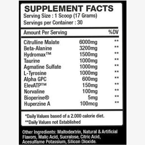 royalpre-label Royal Pre-Workout Label