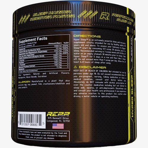 REPP Sports Hyper Sleep label