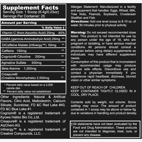 Wild Wild West Nutrition Bonnie Label