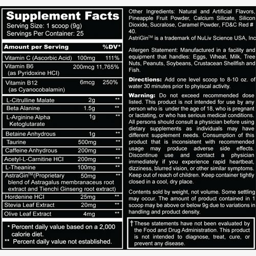 Wild Wild West Nutrition Bounty Hunter Label