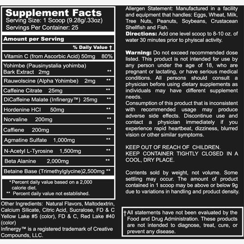 Wild Wild West Nutrition Clyde Label