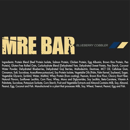 RedCon1 MRE Bar Ingredients