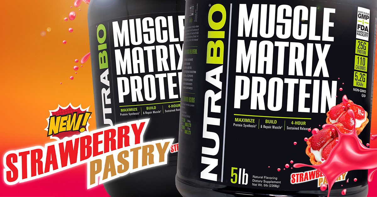 NutraBio Strawberry Pastry Muscle Matrix