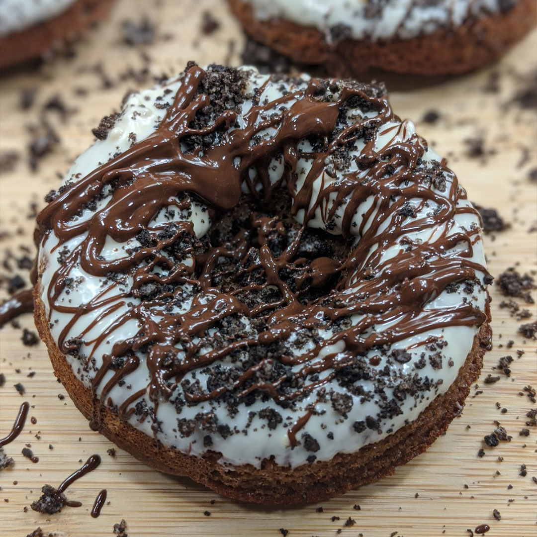 Chocolate Fudge Protein Donuts