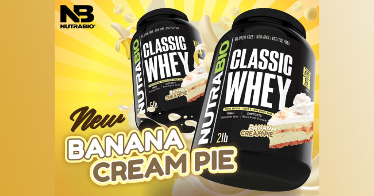 NutraBio Launches Classic Whey Banana Cream Pie