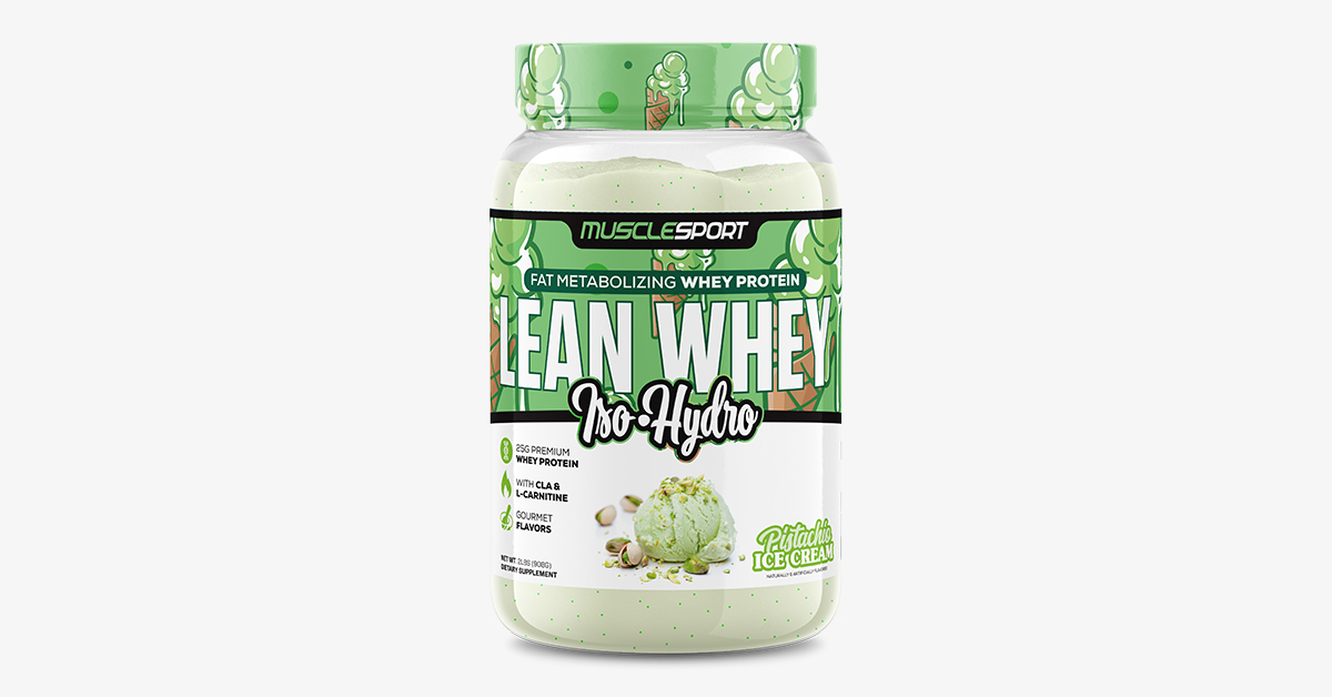 MuscleSport Lean Whey Pistachio Ice Cream