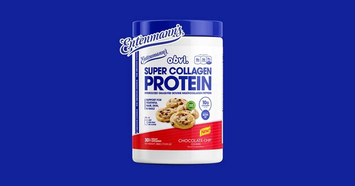 The first official collaboration in collage in now here with Obvi's new Entenmann's Chocolate Chip Cookie Collagen
