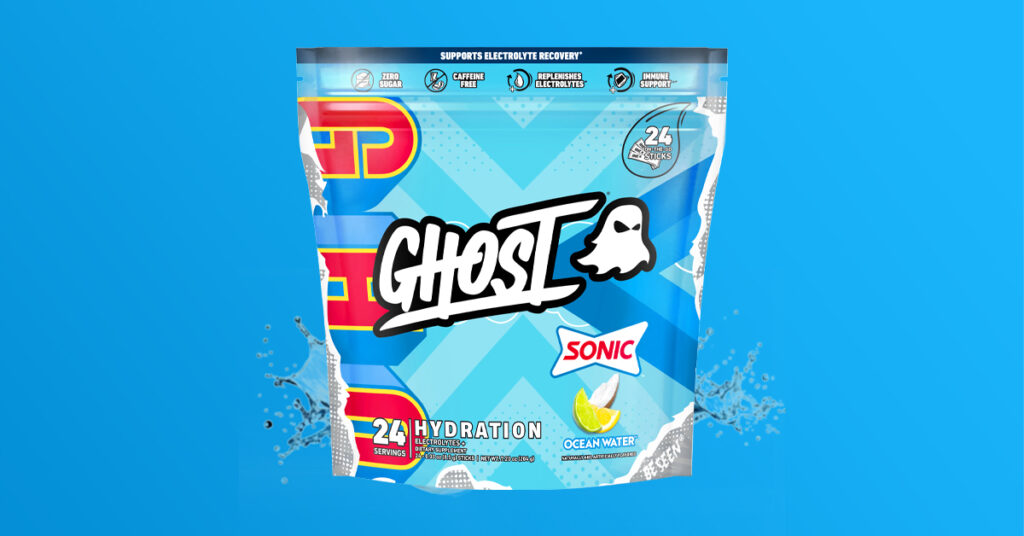 GHOST Reveals Sonic Ocean Water® Hydration Stick Packs