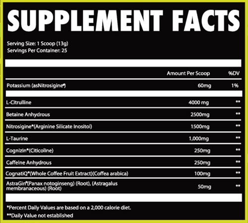 New History Supps Pre-Workout SFP