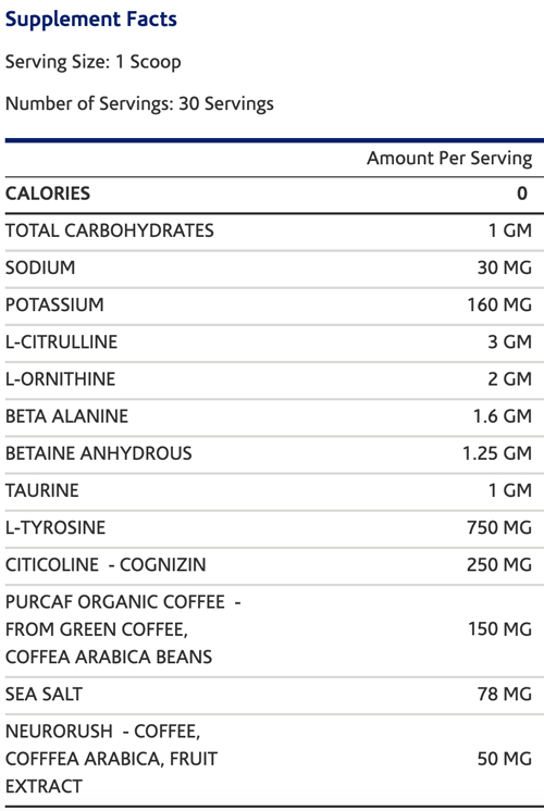 AN Performance pre-workout sfp