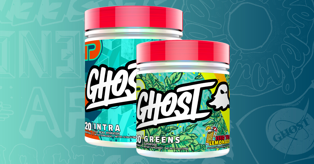 GHOST Iced Tea Lemonade Greens and Intra