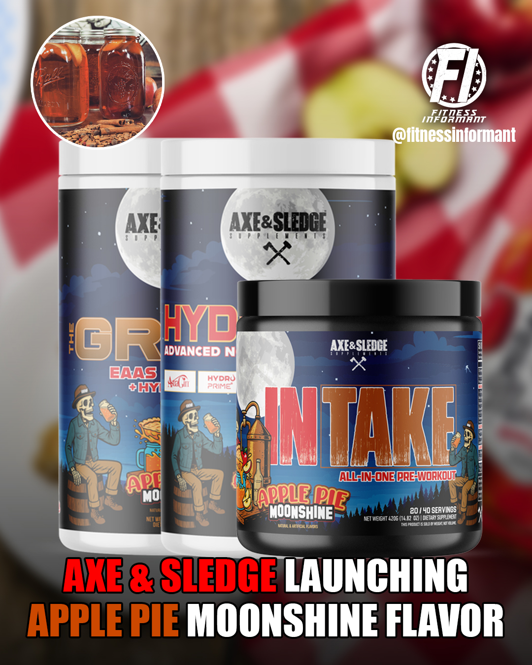 Axe and Sledge Apple Pie Moonshine