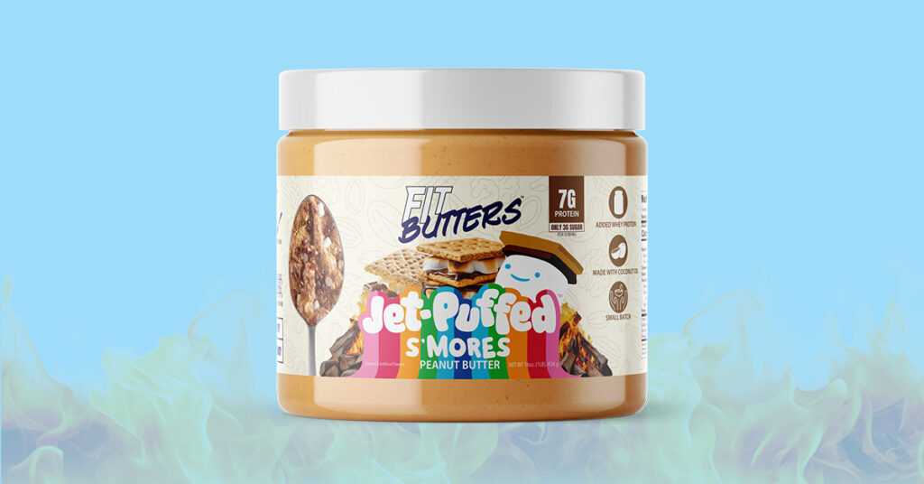 navy blue and peanut butter foams