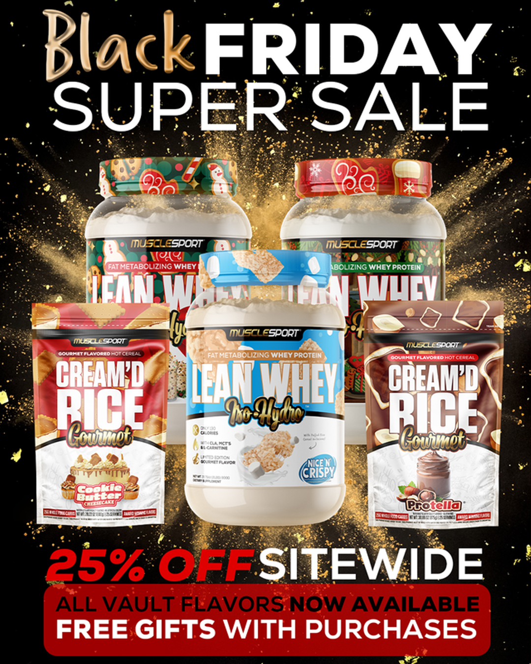 MuscleSport Black Friday Cyber Monday