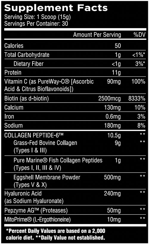 Unmatched Supplements Collagen Peptide-6 SFP